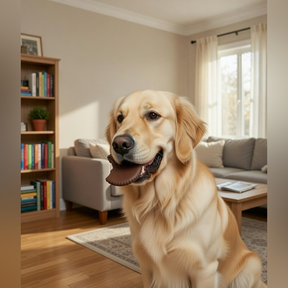 Hersheys Reese’s Cup Vinyl Dog Toy with Squeaker Inside